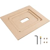 O'SKOOL Router Table Insert Plate Template Kit for 9-1/4" &times; 11-3/4" Plates | MDF Routing Guides, Router Bits, 1/4"-20 Inserts and Allen Keys for Router Lift Plate Installation,RTS020