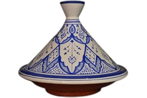 TREASURES OF MOROCCO Serving Tagine Exquisite Ceramic With Vivid colors Traditional 12 inches Across XLarge