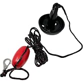 Dlh western 8lb Anchor Kit with Rope and Marker Buoy, Mushroom Anchor, black