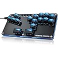 Sehawei Haute42 16Key All-Button Arcade Controller Gamerfinger with Turbo Functions,Arcade Stick Street Fight Mini Plus Controller for PC/Ps3/Ps4/Switch Game Keyboard-Supports Hot Swap & SOCD