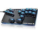 Sehawei 16Key All-Button Arcade Controller Gamerfinger with Turbo Functions,Arcade Stick Street Fight Mini Plus Controller fo