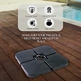 Straame 4Pcs Garden Parasol Base Weight Stand 60/80Kg Cantilever Square view 6