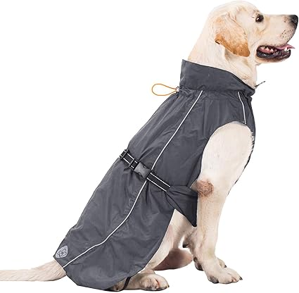 Dog raincoat harness hole Clearance