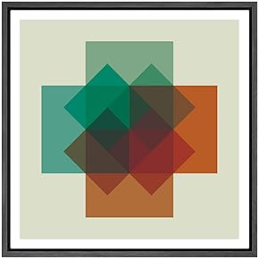 SIGNWIN Framed Canvas Wall Art Yellow, Orange, Brown...