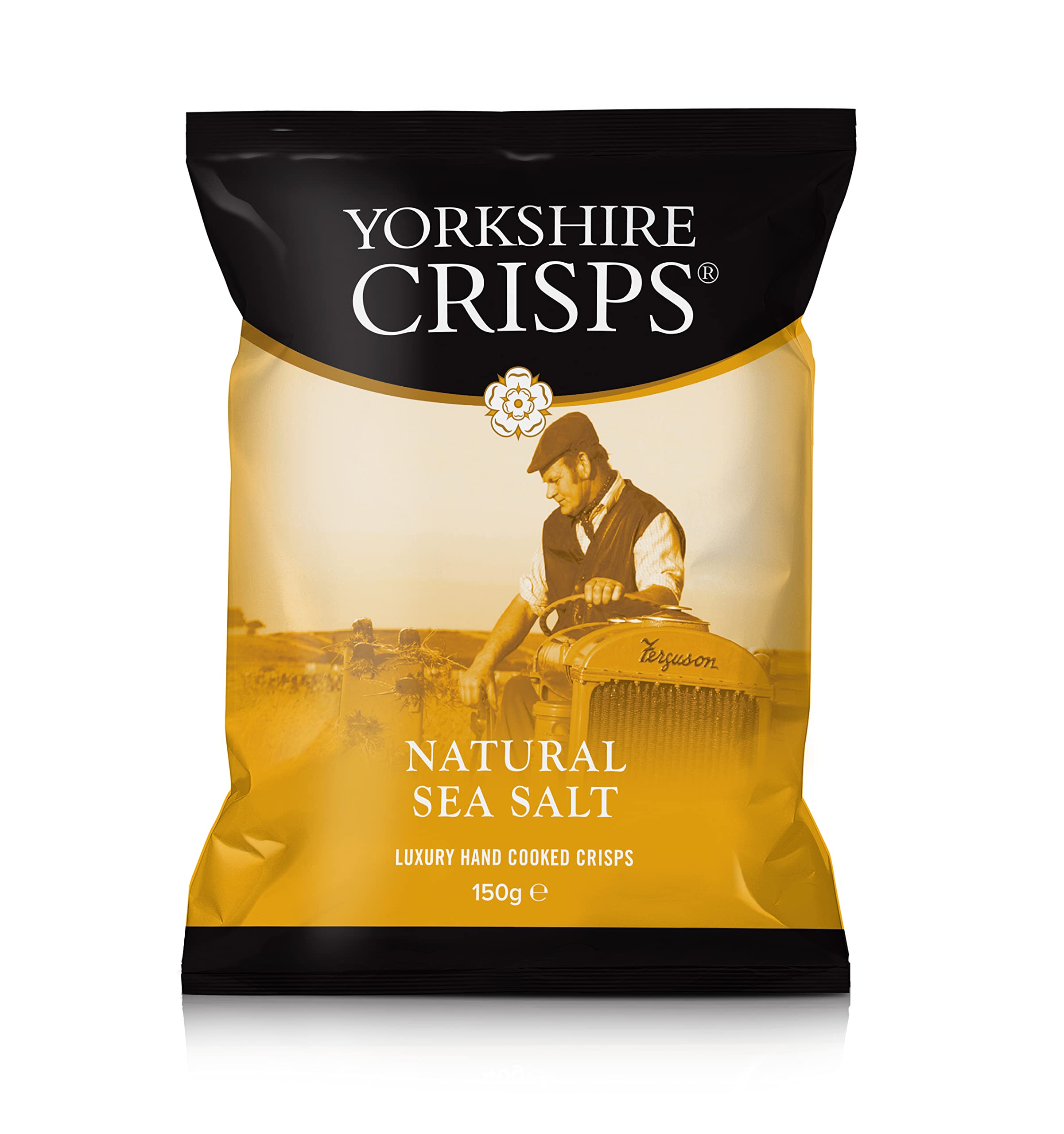 Yorkshire Crisps Natural Sea Salt Sharing Bag, 150g