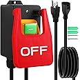 Paddle Switch for Table Saw, 110V to 120V Single Phase On/Off Switch with Large Off Paddle for Emergency Stop, Power Switch with Heavy Duty Extension Cord, Fits Table Saw | Router Table | Drill Press