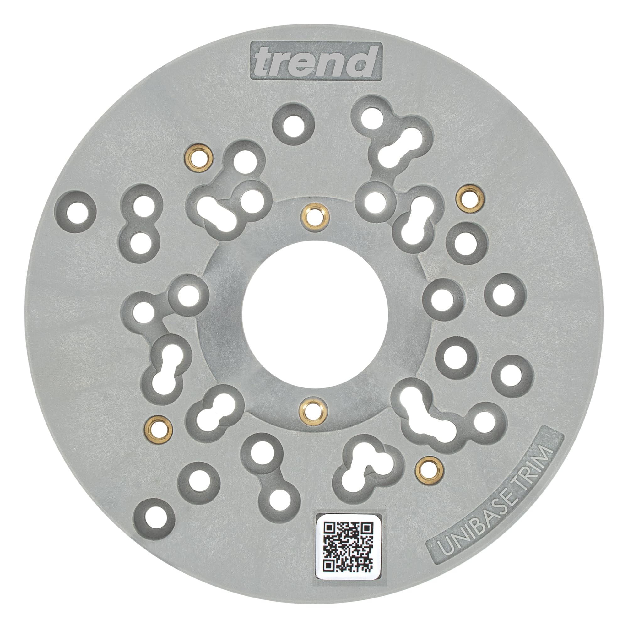 Trend Universal Trim Router Sub-Base, 150mm, Enhanced Compatibility for 1/4 Inch Trim Routers, UNIBASE/TRIM