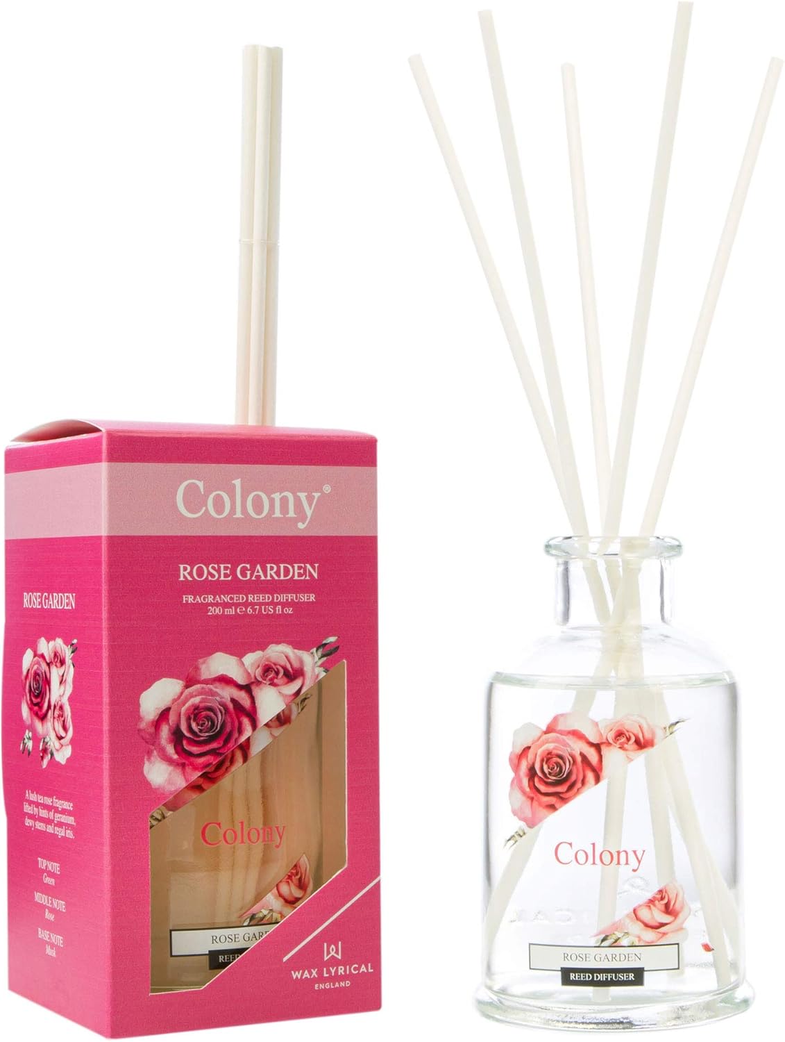 WAX LYRICAL Difusor de caña 200ml Rose Garden