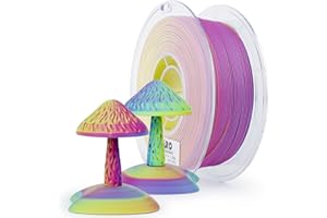 ZIRO PLA Filament Matte, Multicolors 3D Printer Filament, Tri-Colors 3-in-1 Chrome Coextrusion, Magic Visual Effect PLA, Fit Most FDM 3D Printers,1KG/2.2lb Spool, Rosy Cloud (Matte)