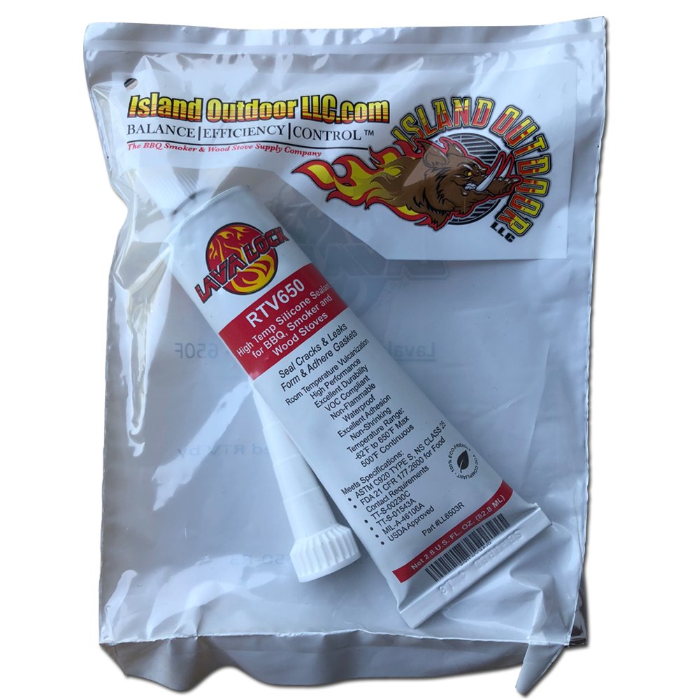 LavaLock RTV 650 F BBQ Grill Smoker Sealer Hi Temp Silicon Adhesive 3