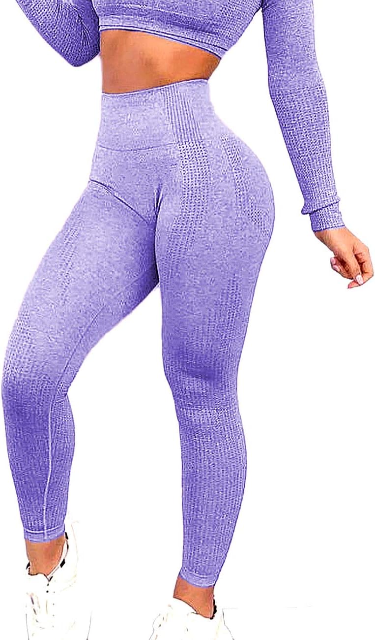 RIOJOYVital Seamless Gym Leggings Women High Waisted Workout Sports Compression Yoga Leggings