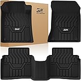 3W Floor Mats Custom Fit for Nissan Altima 2019-2023 2024 2025, TPE All Weather Accessories Custom Fit Floor Liner for Nissan Altima 1st and 2nd Row Full Set Car Mats
