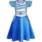 WonderBabe Girls Costume Princess Birthday Party Dress Kids Halloween Party Dress up Outfits