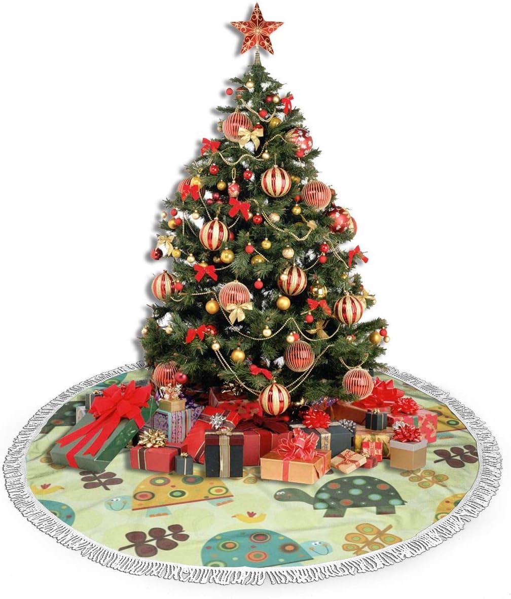 Decorazioni Natalizie Word.Paoseven Gonna Per Albero Di Natale Con Motivo A Tartaruga Decorazione Per Interni Ed Esterni Nero 48 Amazon It Casa E Cucina