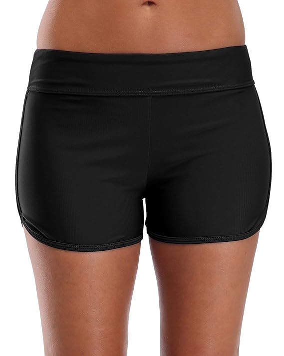 Avacoo Damen Bikinihose Bikini Slip Strandshorts Bauchweg Wassersport Bikini Slip mit Raffung