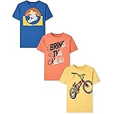 The Children's Place Boys Sports Short Sleeve Graphic T-Shirts, Multipacks