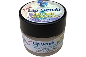Diva Stuff Ultra Hydrating Lip Scrub for Soft Lips, Gentle Exfoliation, Moisturizer & Conditioner, Banana Wafflecone – ¼ oz (Made in the USA)