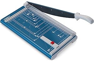 Dahle 534 Professional Guillotine Trimmer, 18" Cut Length, 15 Sheet Capacity, Self-Sharpening, Manual Clamp, German Engineered Paper Cutter