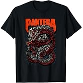Pantera Venomous Official T-Shirt - Classic Fit, Crew Neck, Short Sleeve, Adult, Black