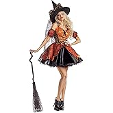 Party King Womens Party King Women's Sweet as Candy Corn Witch Costume