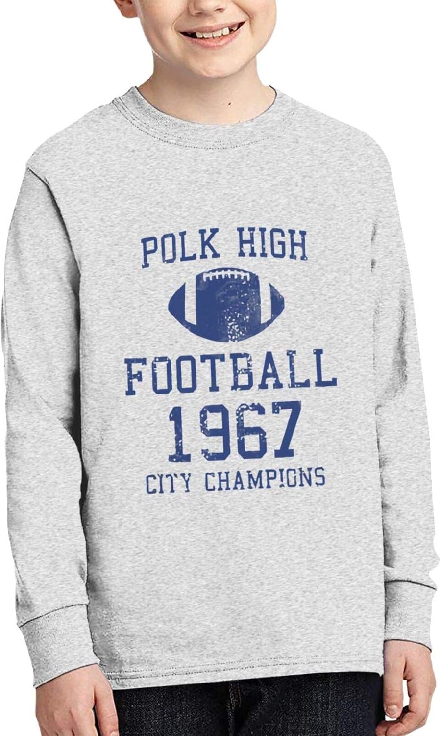 Amazon.com: Polk High T-Shirt Kids Youth Round Neck Fashion Long-Sleeved T-Shirt: Clothing