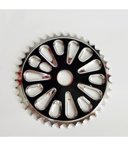 Plateau (chainring) Monobloc Alliage SE Bikes 39 Dents - Noir/Argent - Compatible Chaîne 1/2"x1/8" - Neuf