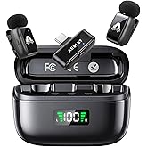AUSLET Mini Microphone for iPhone &amp; Android, Wireless Lavalier Mic, Adapter | 48 kHz / 24-bit Audio, Dual-Mic Recording, 3-Level AI Noise Reduction, 3-Mode AI Voice Changer, 5 g Mini Clip-On Design