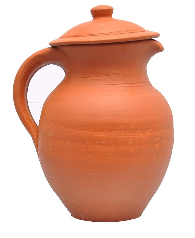 Buy LnE Crafts Handmade Clay Water Jug 1 LTR Online at Low Prices in