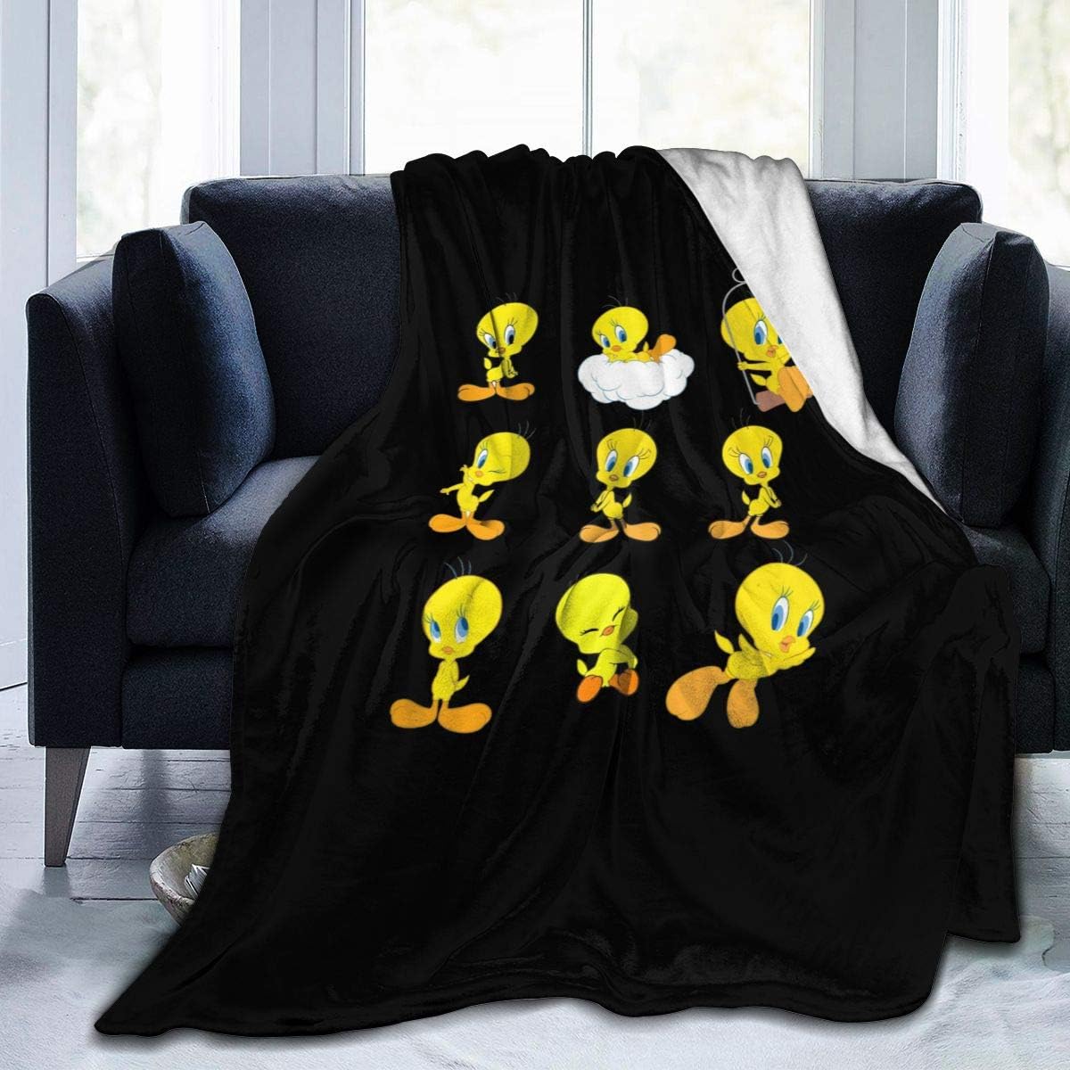 YEGFTSN Twe-ety Bird Ultra-Soft Warm Micro Fleece Throw Blanket Sherpa Plush Fleece Wearable Throw Blankets for Bed Couch Living Room 50"x40"