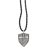 Armor of God Sword and Shield 20 inch Cord and Metal Pendant Necklace