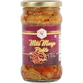 TAJ Gourmet Mild Mango Pickle, (Mild Mango Achar), 300g (10.5oz)