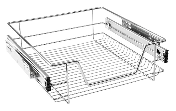KB 50cm, Teleskopschublade, Küchenschublade, Small-Korb, Tiefe 440mm, mit Teleskopschienen
