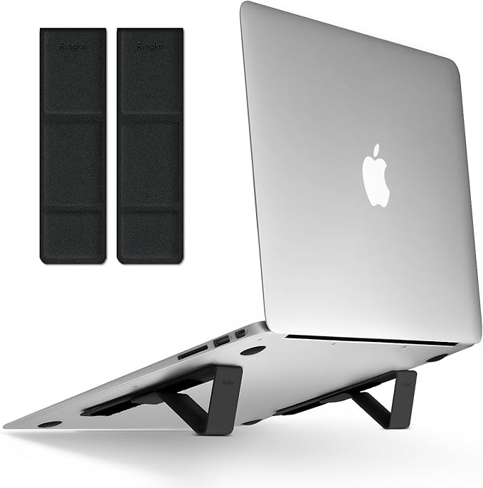 Ringke Laptop Stand [Black] Universal Smart Folding Multi Angle