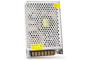 SCOOYUCK AC 110V/220V to DC 12V 10A 120W Universal Regulated Switching Power Supply, Power Supply Voltage Converter, LED Adapter Driver for CCTV, Radio, Camera, LED Strip Lights, 3D Printers and more.