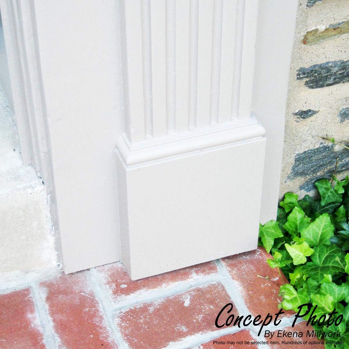 Ekena Millwork BASE37X11X02TR Traditional Base, 37 7/8"W x 11 5/8"H x 2 1/2"P, White: Home Improvement