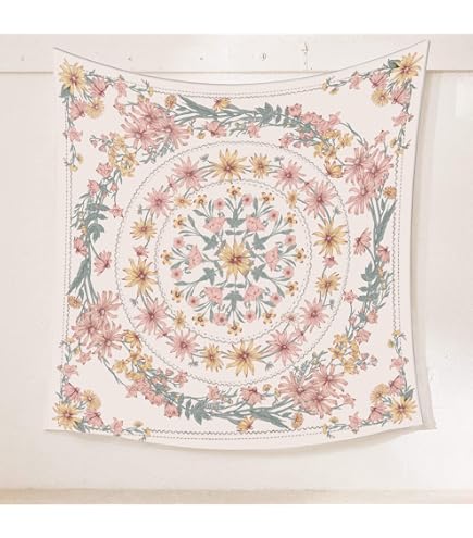 Tenture Murale A.Monamour - Pieuvre Bleue Aquarelle Sur Fond Blanc - Taille 203x153 Cm (80"x60") - 100% Polyester, Lavable - 7