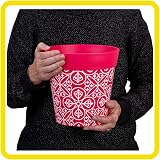 Hum Flowerpots 22cm Set of 3 Pink Maroc Plastic Plant Pots Indoor Outdoor view 3