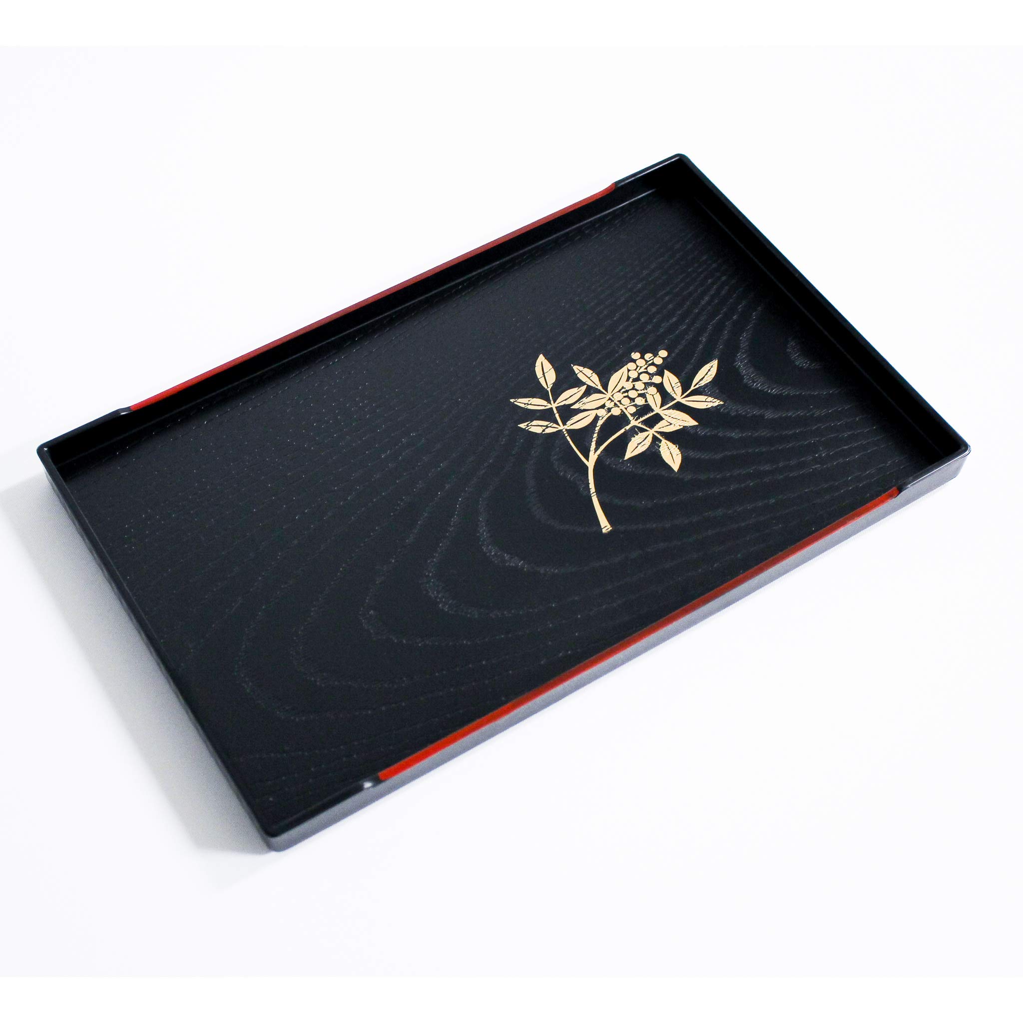 Tea Serving Tray, Japanese Traditional Style, 10 x 6.3inches, Made in Japan