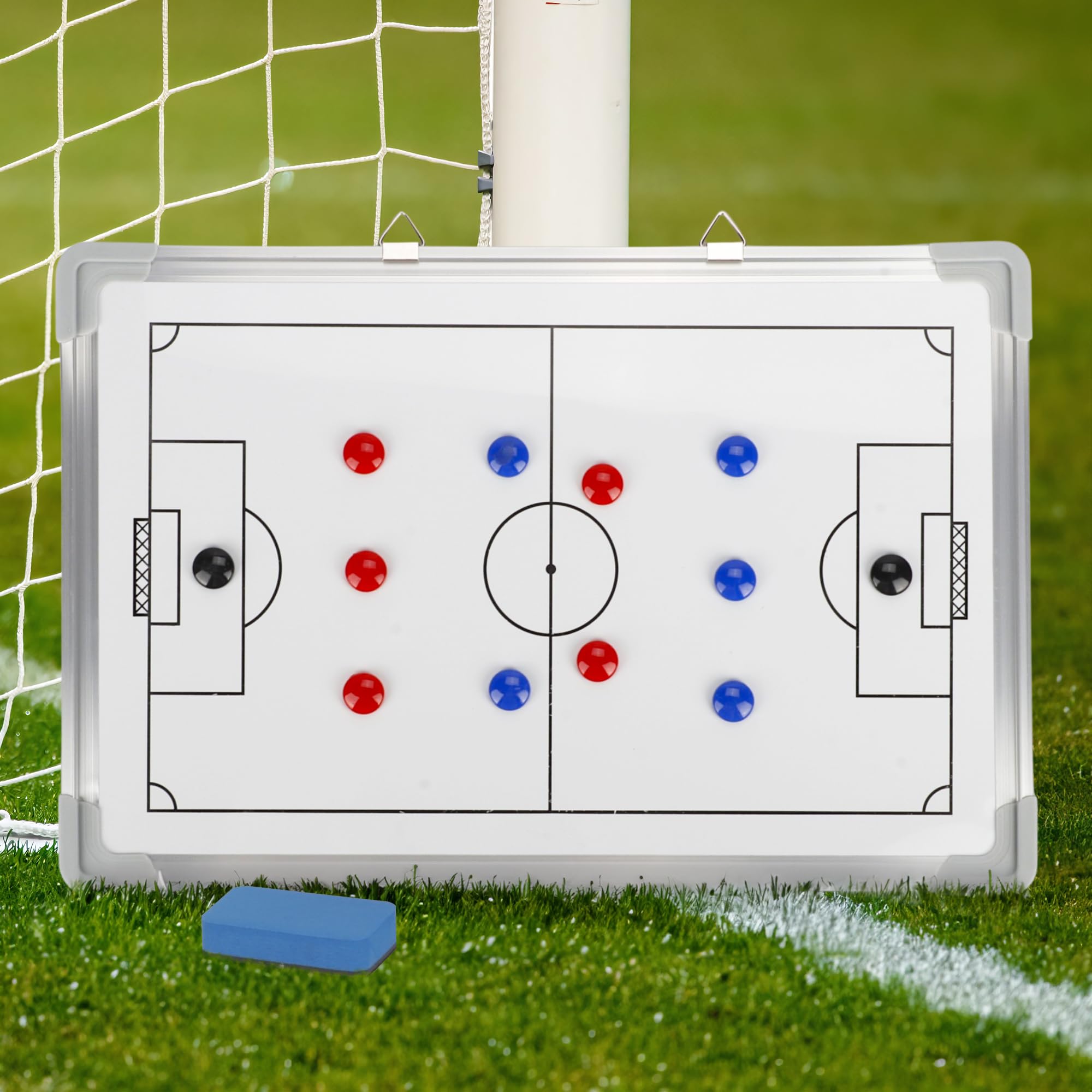 aleawol Football Tactics Board Magnetic, Football Coaching Board Training Equipment, Football Training Whiteboard Accessories for Coaches 45 x 30.5 cm