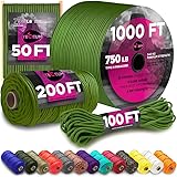 TECEUM Paracord Type IV 750 lb Green Pepper – 50