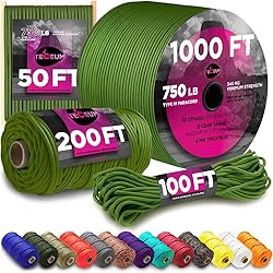 TECEUM Paracord Type IV 750 lb Green Pepper – 50