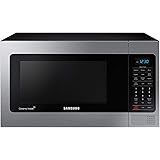 SAMSUNG 1.1 Cu Ft Countertop Microwave Oven w/ Grilling Element, Ceramic Enamel Interior, Auto Cook Options,1000 Watt, MG11H2