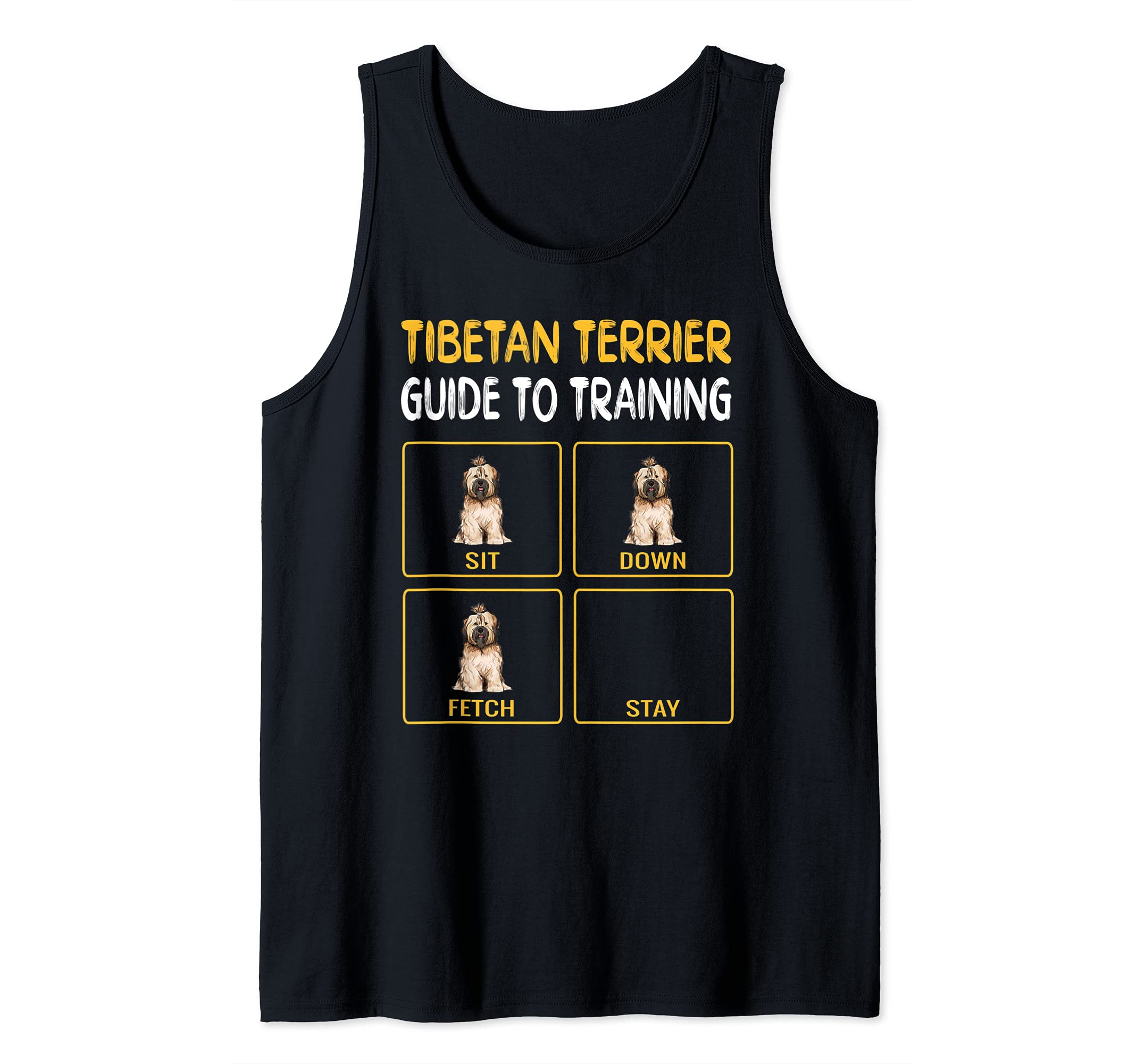 Funny Tibetan Terrier Guide To Training Dog Obedience Tank Top