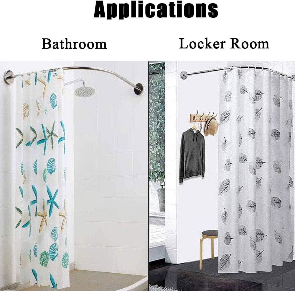 80 to 110cm barra cortina ducha esquina