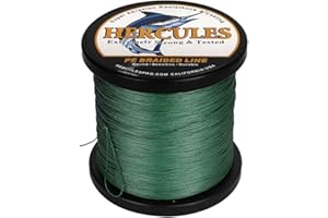 HERCULES Braided Fishing Line 12 Strands, 100-2000m 109-2196 Yards Braid Fish Line, 10lbs-420lbs Test PE Lines for Saltwater Freshwater