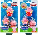 Toomies Peppa Pig Bath Toys Squirters Daddy Pig George Baby Toddler 18m+ view 2