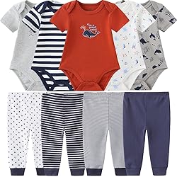 Baby Layette Set Baby Boys' 9-Piece Bodysuits Pants