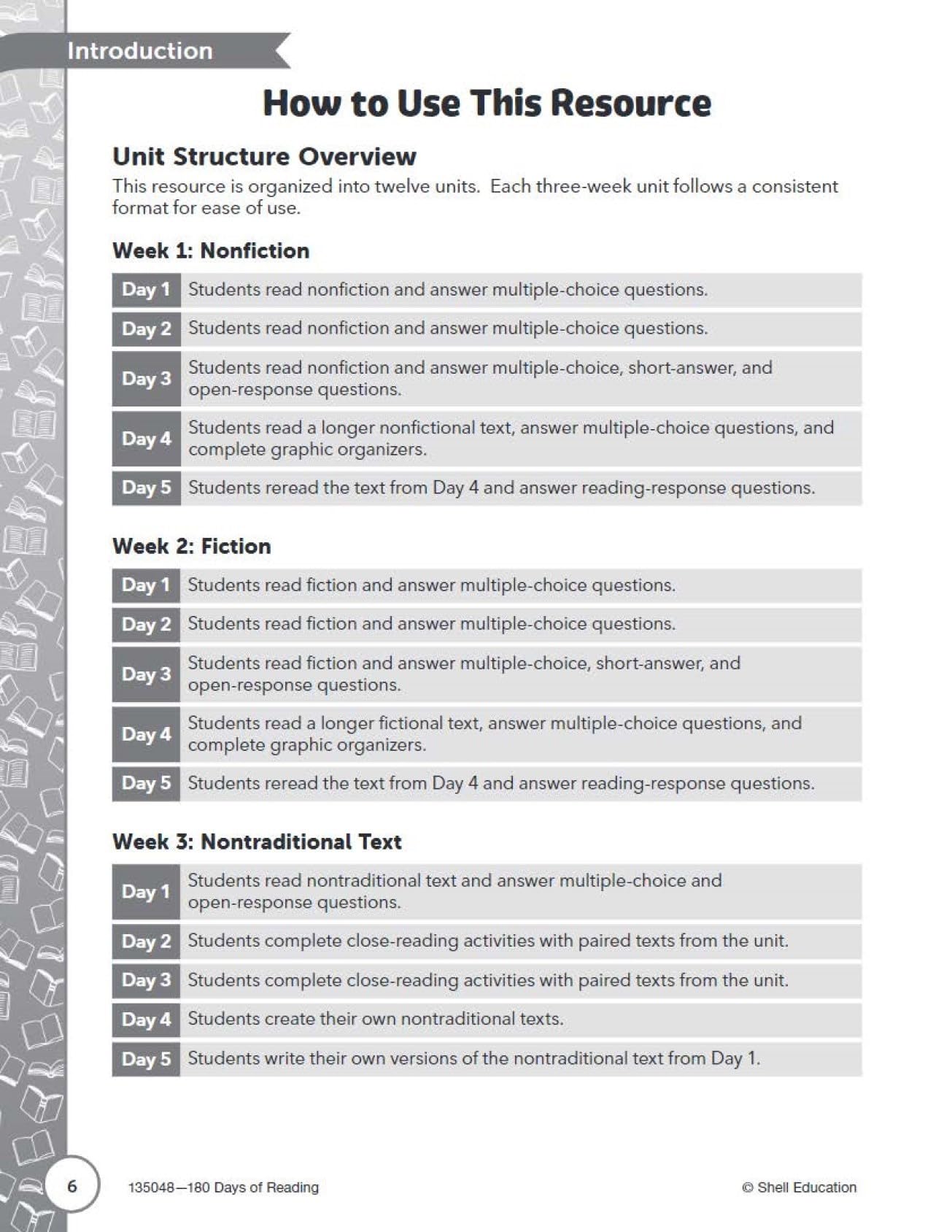 180 Days™: Reading for 6th Grade 2nd Edition Practice Workbook for Classroom and Home, Cool and Fun Practice Created by Teachers (180 Days of Practice) 180 Days™: Reading for 6th Grade 2nd Edition Practice Workbook for Classroom and Home, Cool and Fun Practice Created by Teachers (180 Days of Practice) Perfect Paperback Kindle