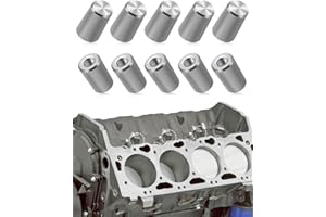 GUZIKO 10 PCS Engine Plugs Fit for Non-AFM GM Engines 2008-2023 LSX & LT Models 4.8, 5.3, 6.0, 6.2, Non-DOD Stainless Steel Plugs with 4×9mm Thread