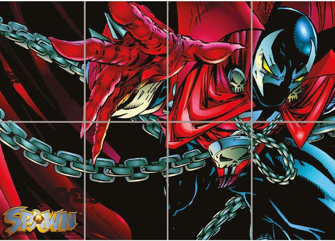 Doppelganger33 LTD Spawn Comic Book Super Hero Villain Huge Unique Wall Art Multi Panel Poster Print 47x33 inches